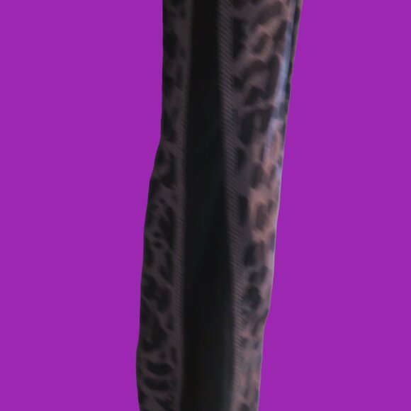 Juicy Couture sport animal print cheetah mesh leggings in gray and black size L - Picture 5 of 8